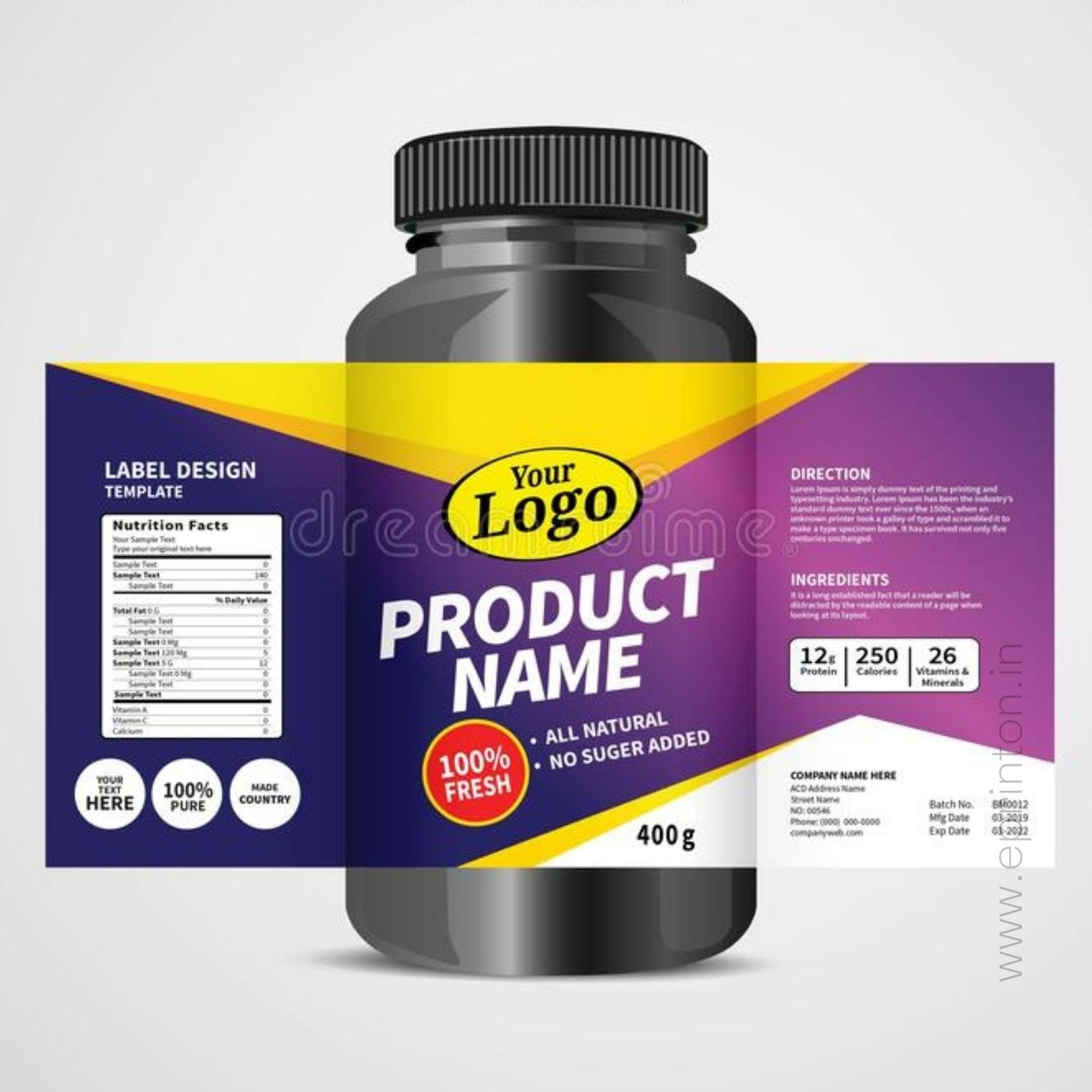 Bottle label stickers